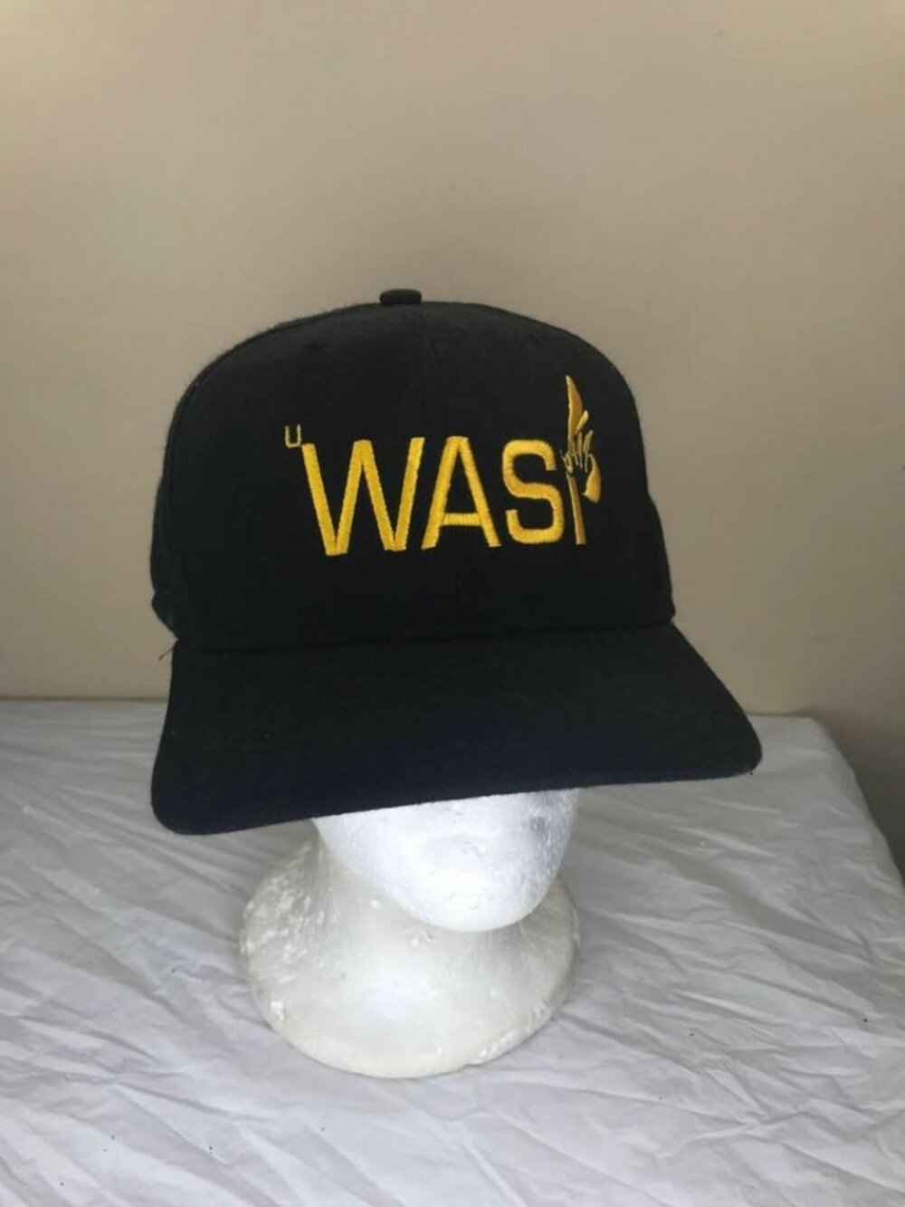 Vintage US Navy USS WASP Military Ship snapback hat cap